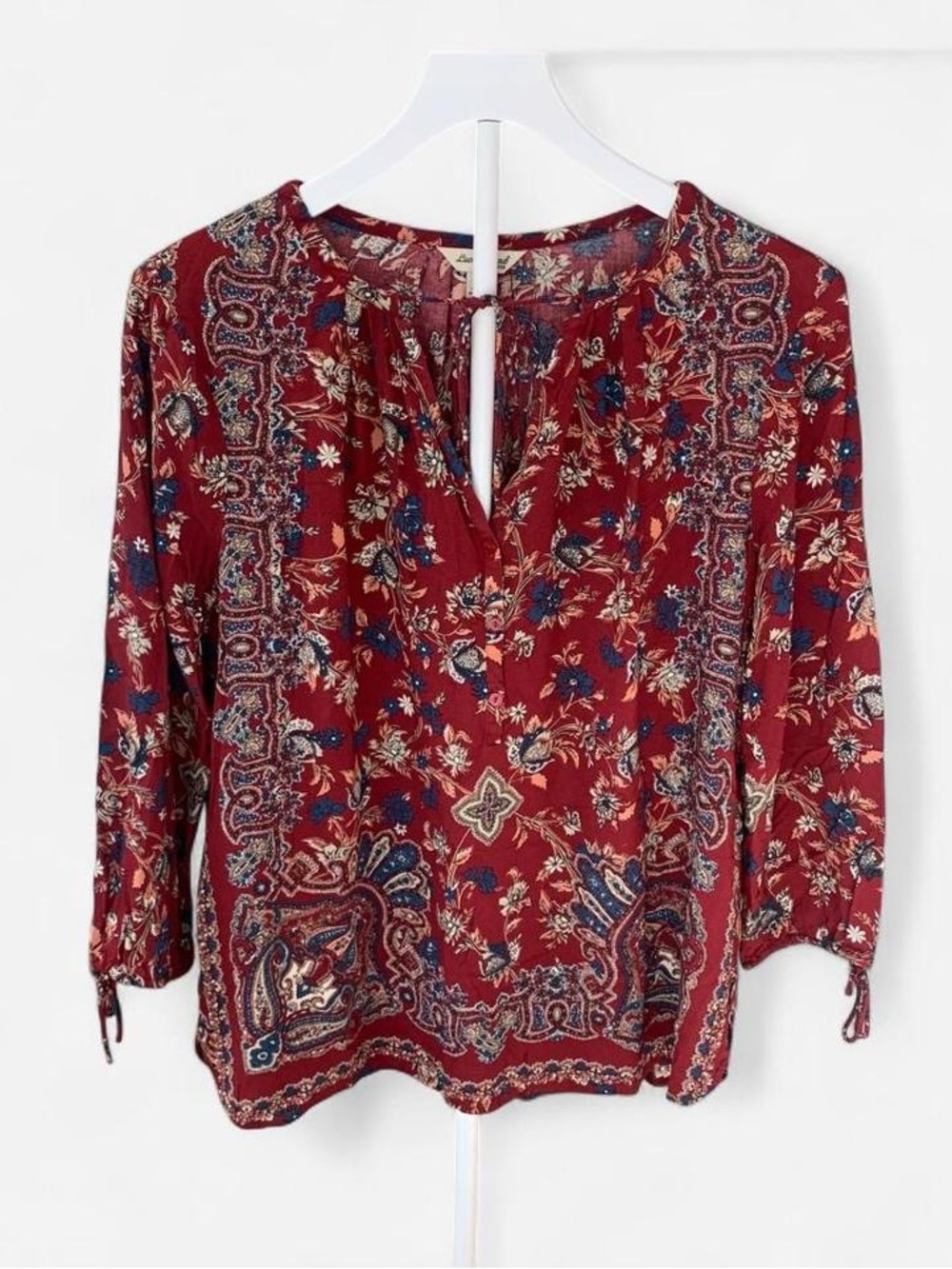 Lucky Brand Paisley Floral Top